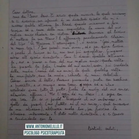 testimonianza di un paziente che ha superato la sua anginofobia