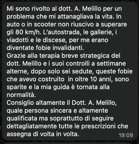 Trattamento per il superamento della paura di guidare, autostrada, gallerie e viadotti
